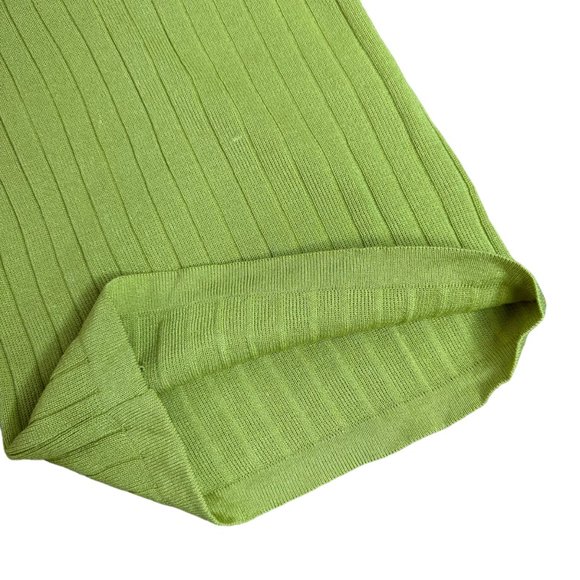 Women Two-Piece Set Top-Pants Medium Green Fruit Sleeveless Wide Leg High Rise - Picture 8 of 14